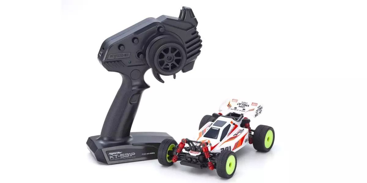 MINI-Z Buggy Readyset TURBO OPTIMA Mid Special White 32096W