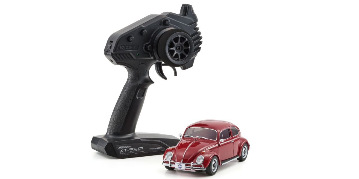 MINI-Z RWD MR-04 readyset VW Beetle 1966 Model Ruby Red 32374RR