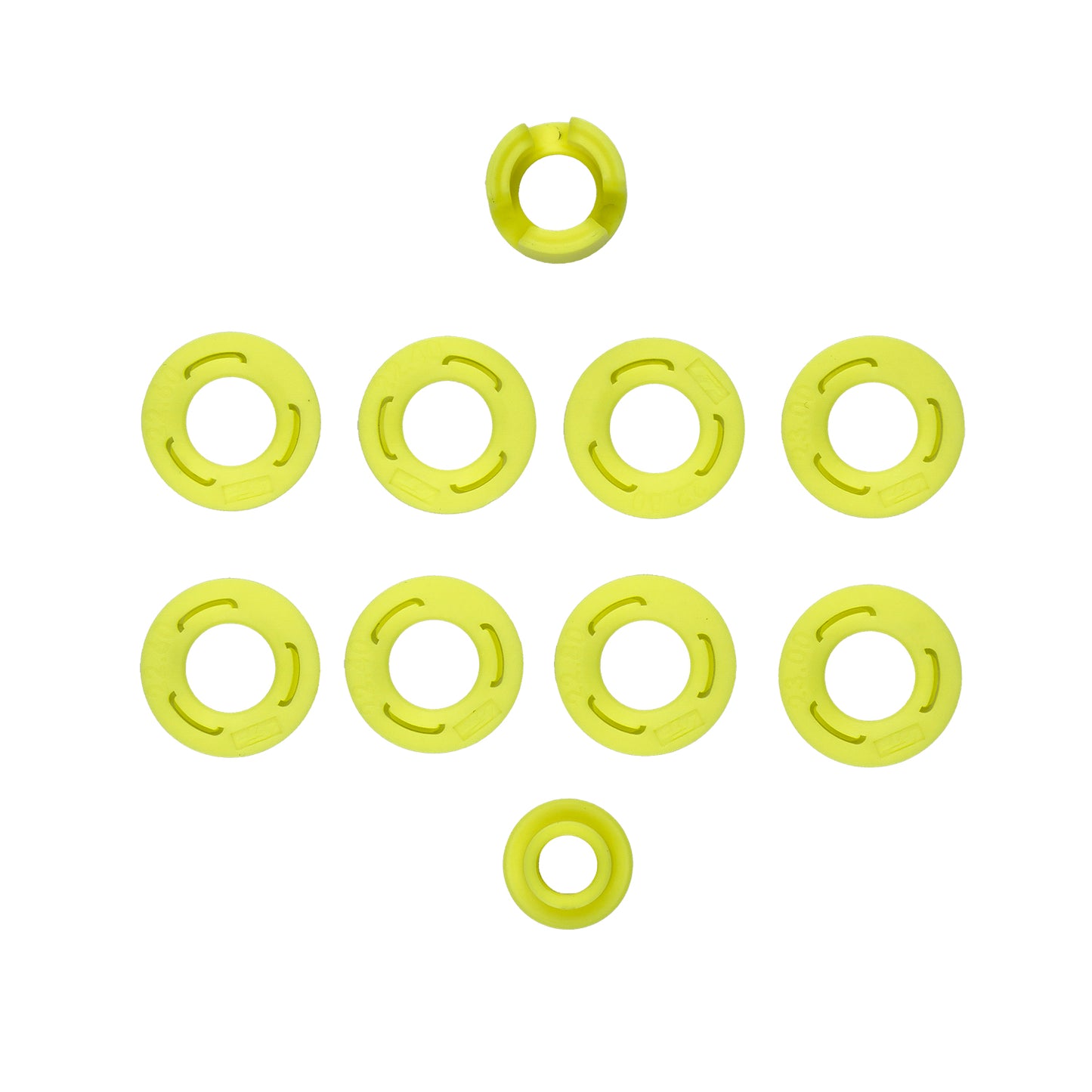 Factory Team RC28R FT Sidewall Flange Set, Yellow