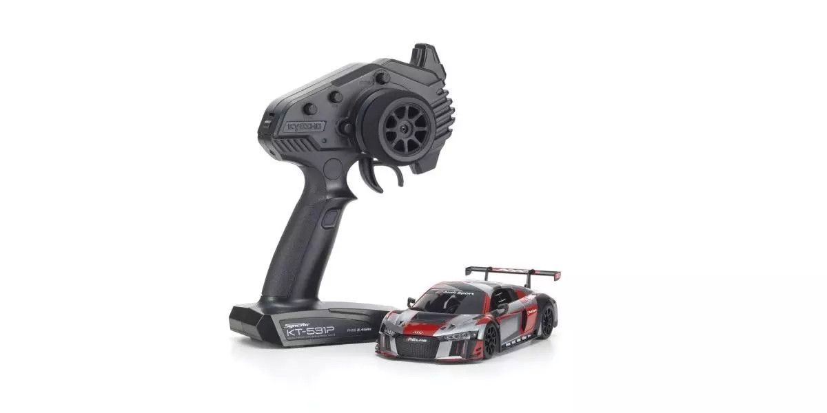 MINI-Z RWD MR-04 readyset Audi R8 LMS 2016 “Gray/Red” 32357RGB
