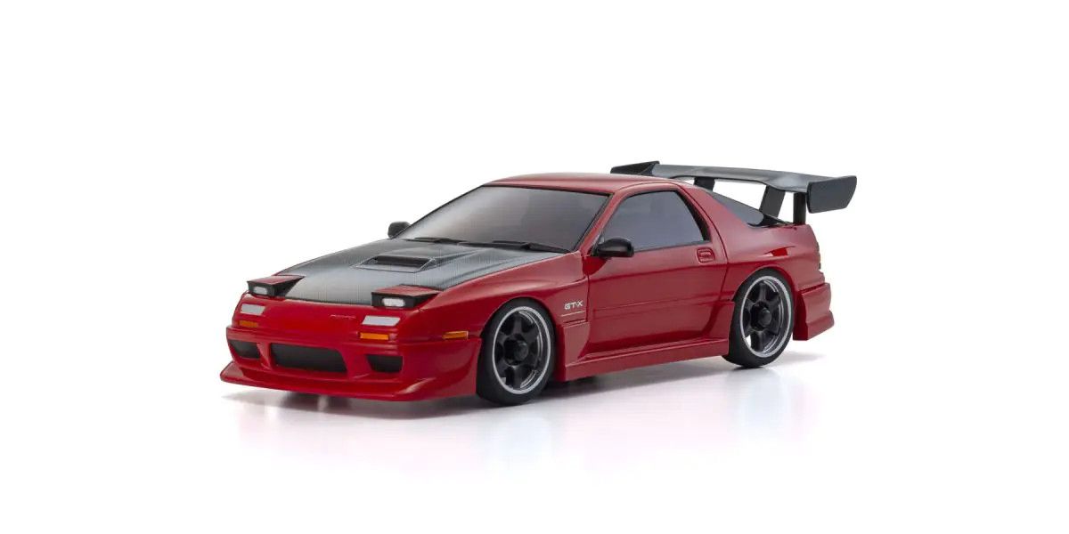MINI-Z AWD MAZDA SAVANNA RX-7 FC3S with Aero Kit and CFRP hood Red