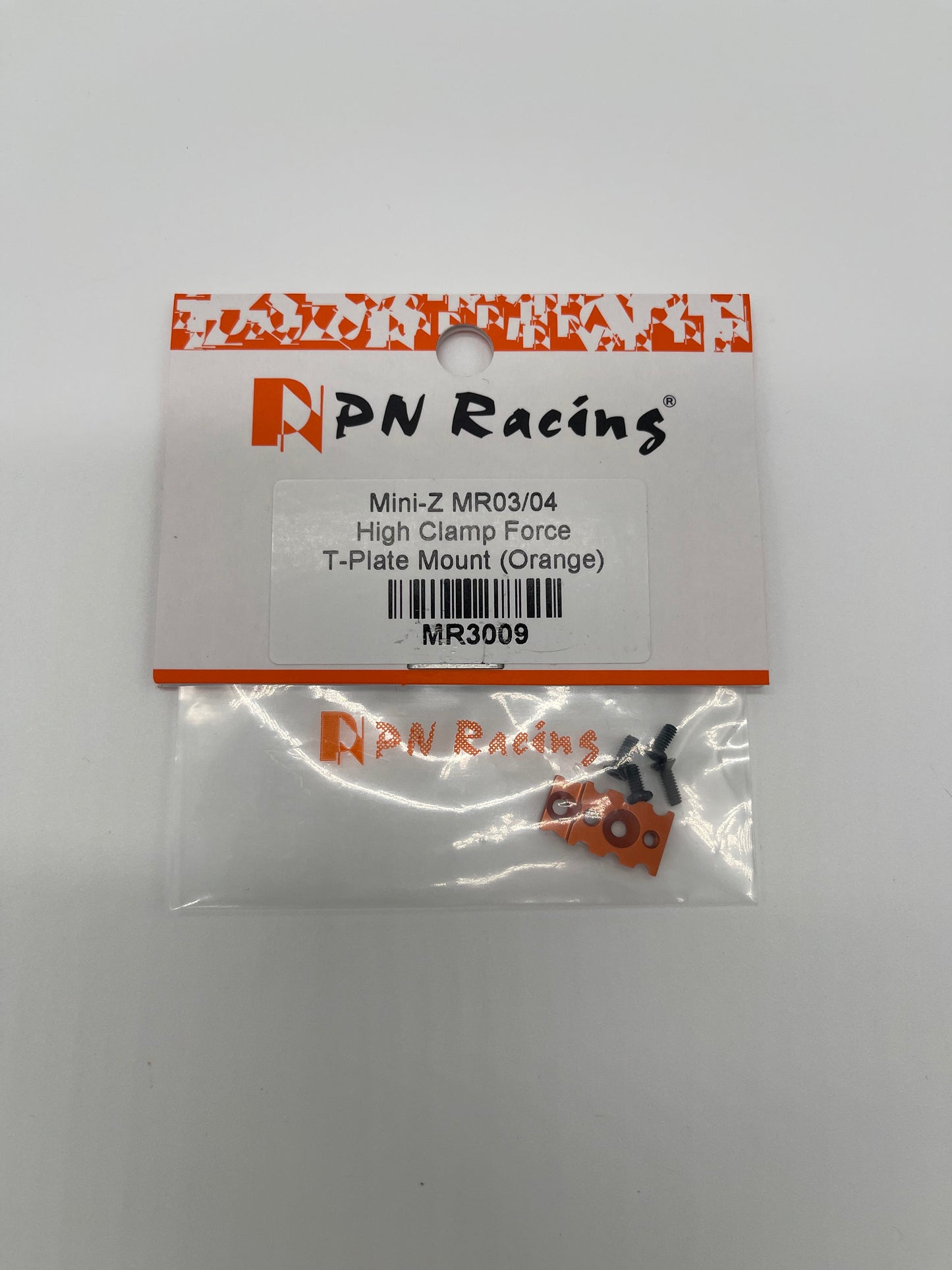 PN Racing Mini-Z MR03/MR04 High Clamp Force T-Plate Mount (Orange)