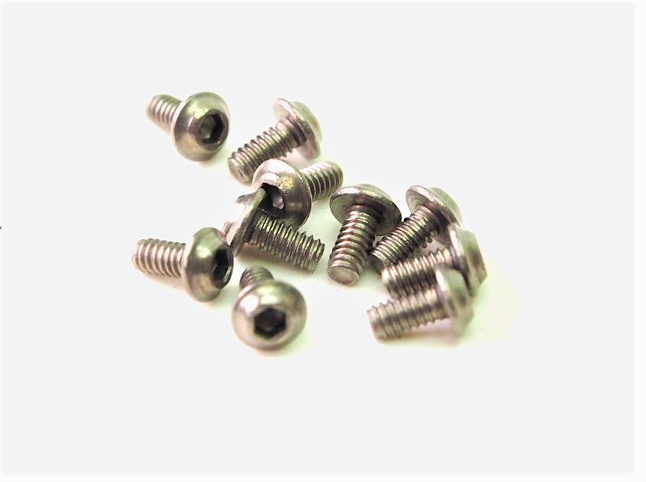 PN Racing M2x4 Titanium UFO Head Hex Machine Screw (10pcs)
