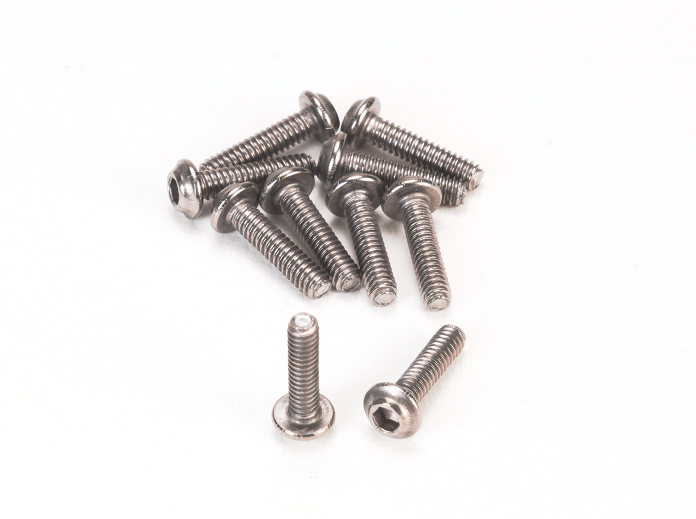 PN Racing M2x8 Titanium UFO Head Hex Machine Screw (10pcs)