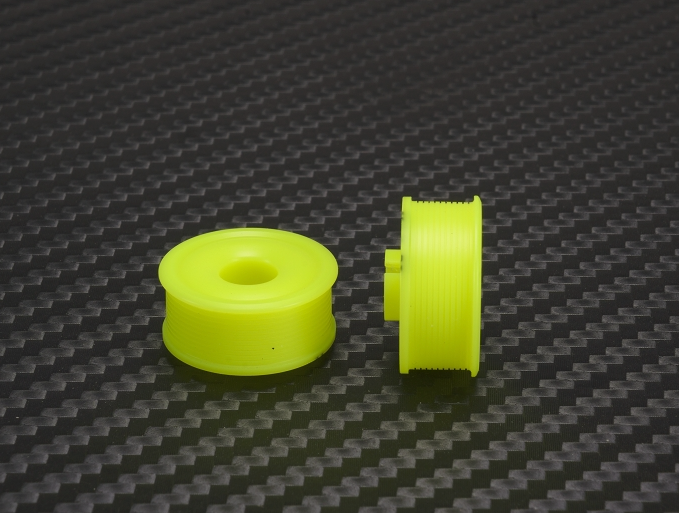 PN Racing Mini-Z 2WD Machine Delrin Cut Yellow Formula 8.5x20mm Flanged Wheel F2