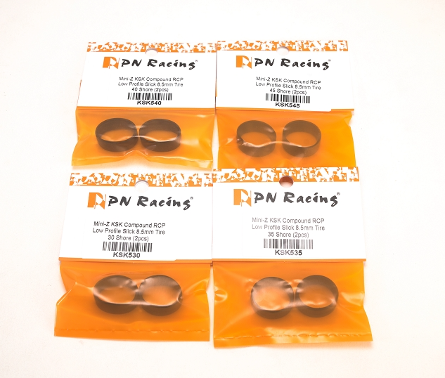 PN Racing Mini-Z KSK Compound RCP Low Profile Slick 8.5mm Tire 40 Shore (2pcs)
