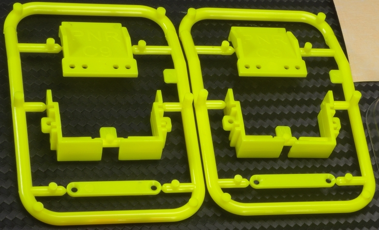 PN Racing Body Mounting Kit Set Yellow For PNR Concept C9 Body