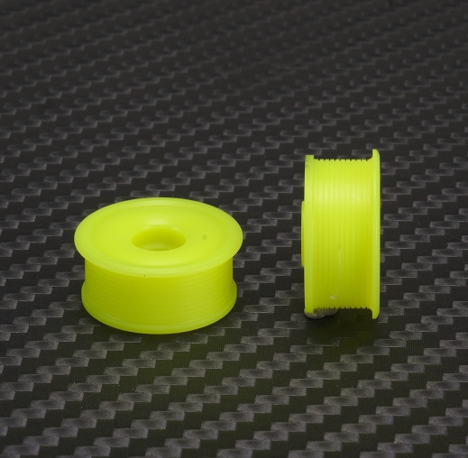 PN Racing Mini-Z 2WD Machine Delrin Cut Yellow Formula 8.5x19mm Flanged Wheel F05
