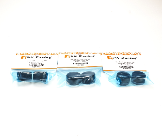 PN Racing Mini-Z KSP Compound RCP Snakeskin 14mm Tire 40 Shore (2pcs)