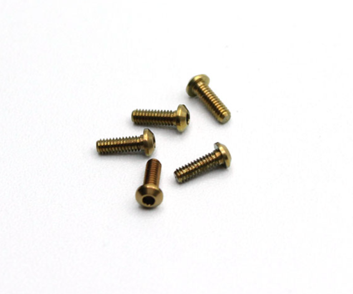 RX28A-75 Reflex Racing Titanium M2x6 BH Screws (5pcs)
