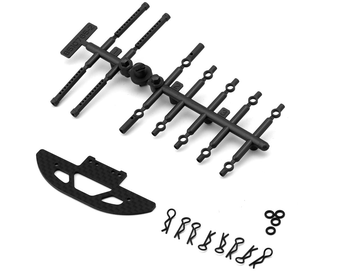 Team Associated RC28R Front Bumper And Body Mount Set