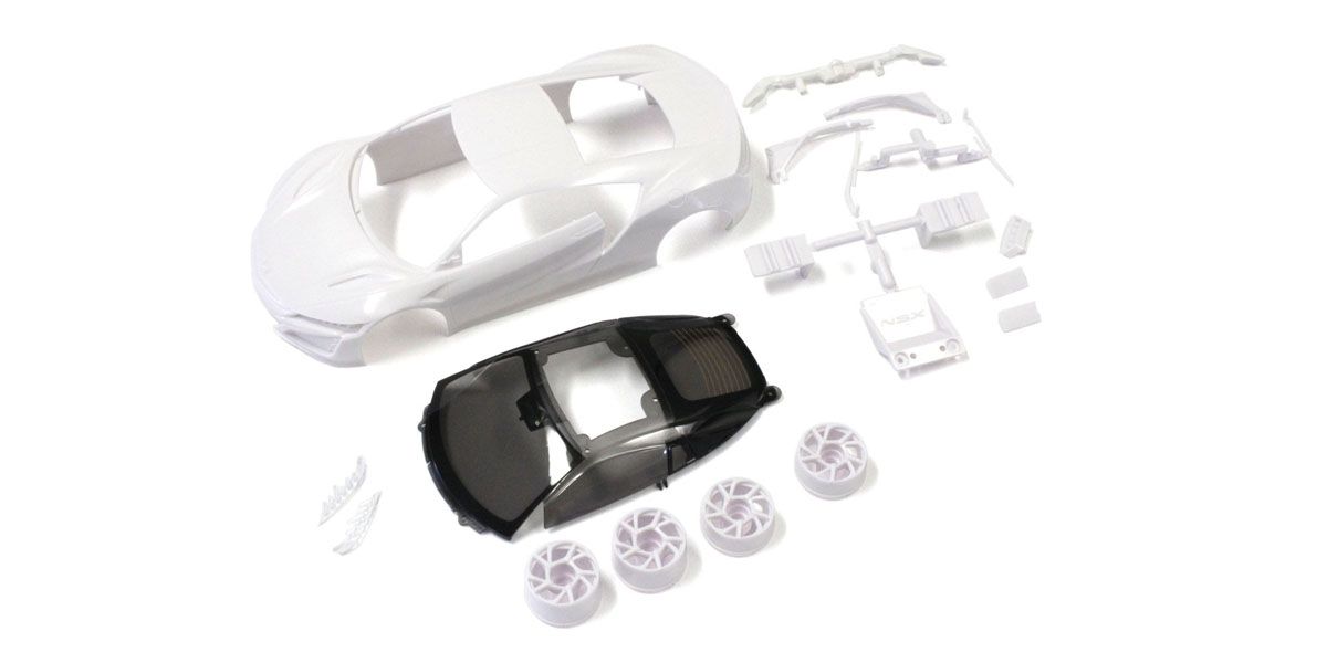Honda NSX White body set(w/Wheels) MZN186