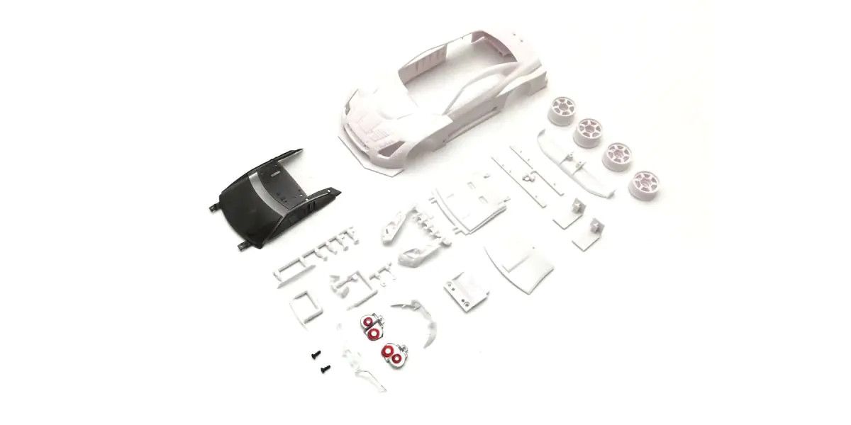 NISSAN GT-R GT500 2008 White Body set w/wheels MZN219