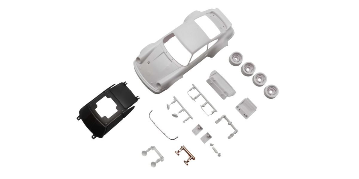 Porsche 934 RSR White Body set (w/rims) MZN238