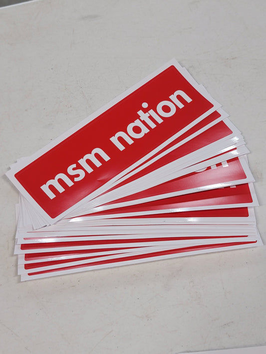 MSM Nation Car Bumper Sticker
