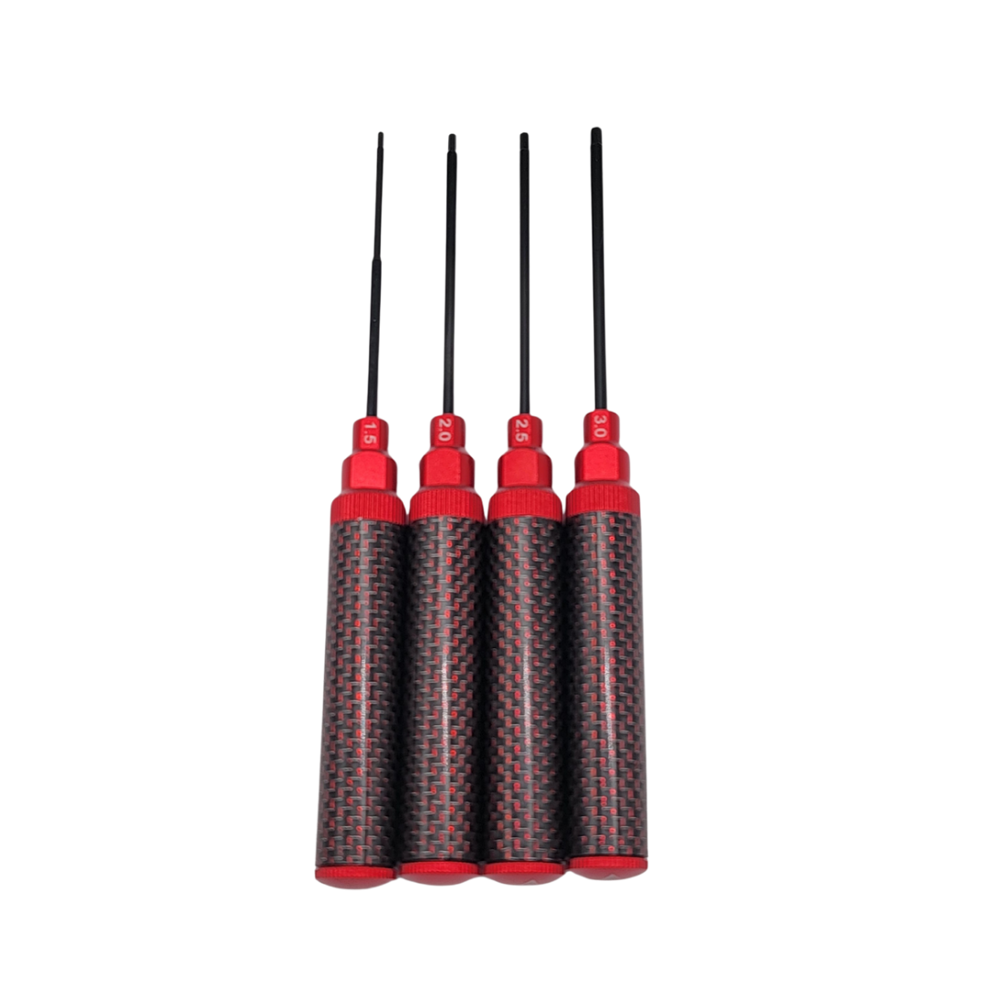MSM Red Carbon Fiber Hex Driver Set