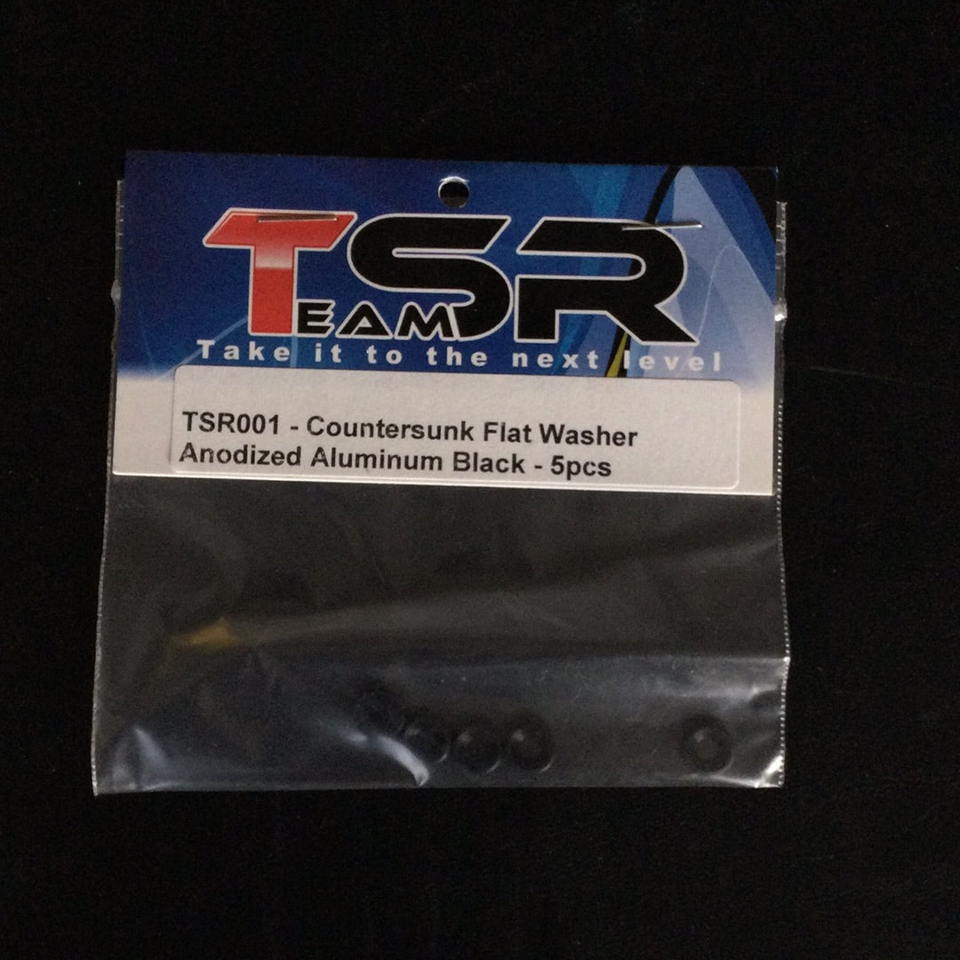 Anodized Aluminum Countersunk Washers 3mm 5 Pack