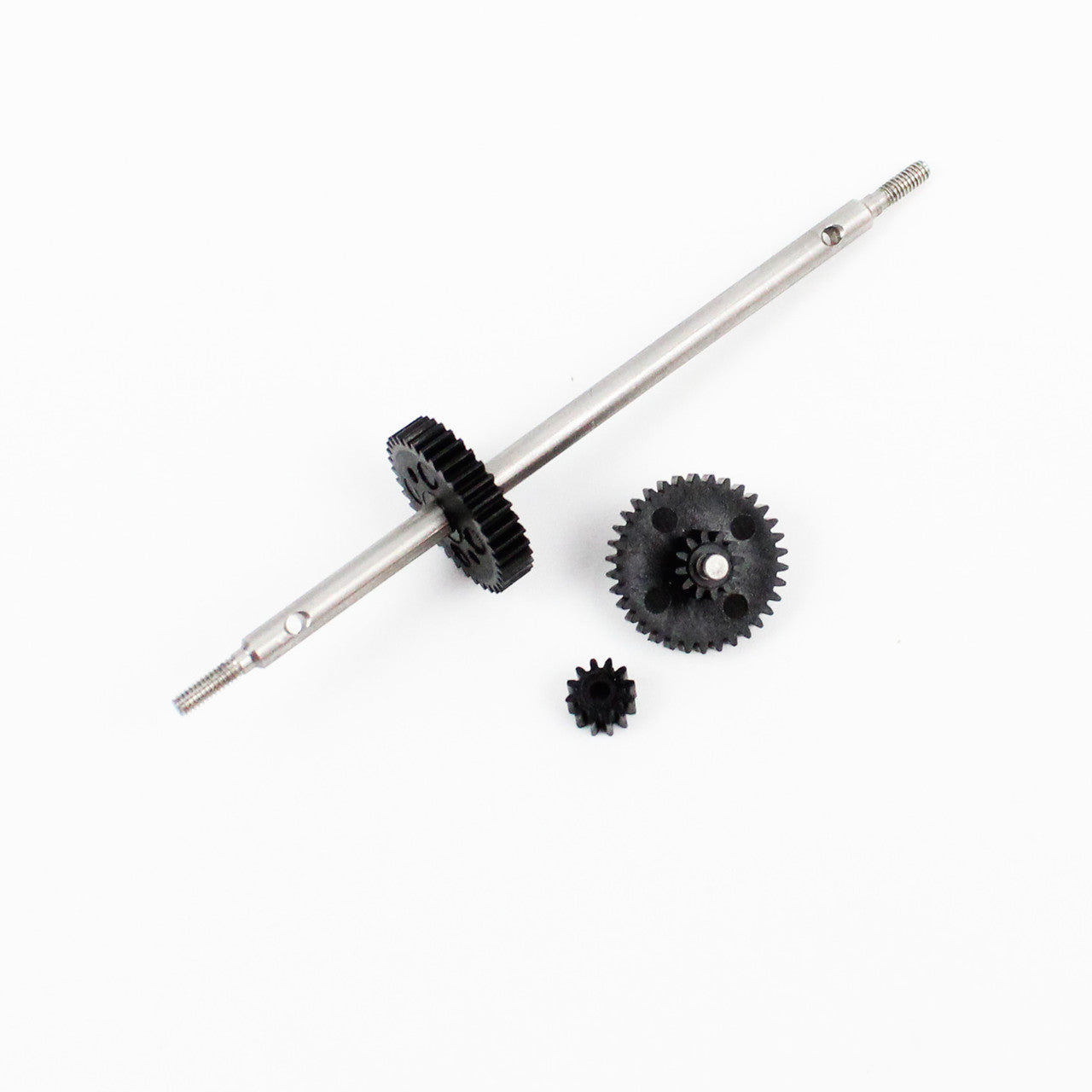 Rear Axle, Compound Gear, & Pinion Gear, 1/24 Asphalt Late Model Rear Axle, Compound Gear, & Pinion Gear, 1/24 Asphalt Late Model