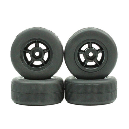 FR/RR Soft Tires & Black Wheels, 1/24 Asphalt Late Model (4)