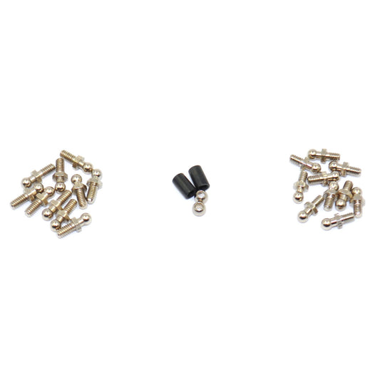 Ball Stud & Pivot Ball Set, 1/18 Mid, Spr, EDM, LM