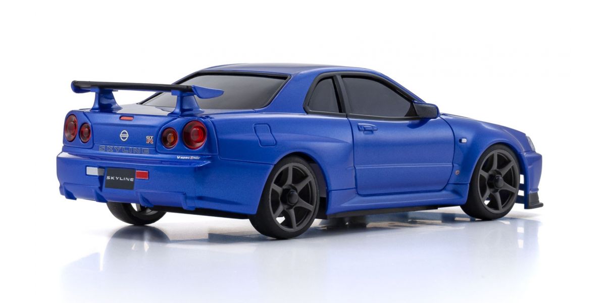 MINI-Z AWD NISSAN SKYLINE GT-R R34 V.specⅡNur Metallic Blue 32658MB