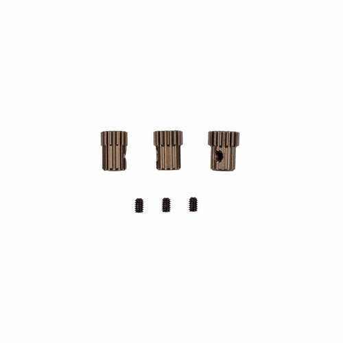 RC28R Factory Team Aluminum 1:28 Scale Pinion Gear Set, 12-14 Tooth - 64p
