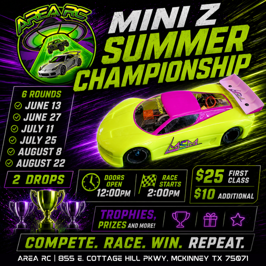 Area RC Summer MINI Championship Series - Round 3 - July 11 @ 2pm