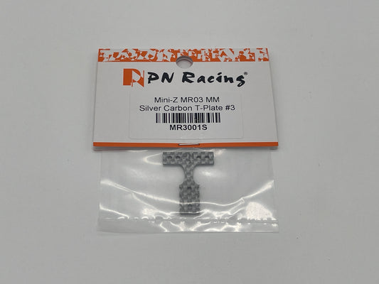 PN Racing Mini-Z MR03 MM Silver Carbon T-Plate #3