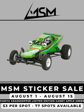 Sticker Sale - August - Tamiya Grasshopper Limited Edition Candy Green