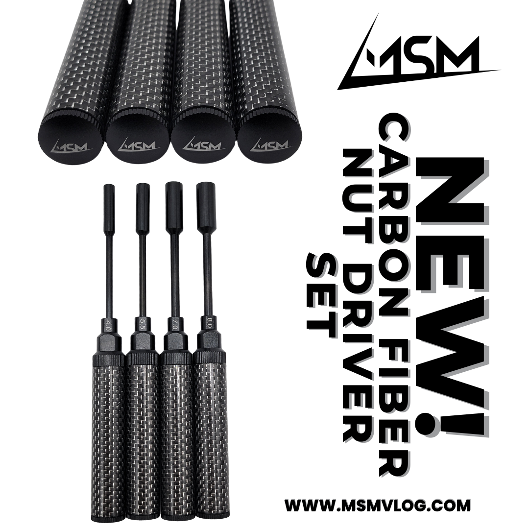 MSM Black Carbon Fiber Nut Driver Set