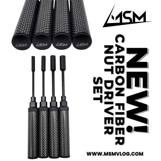 MSM Black Carbon Fiber Nut Driver Set