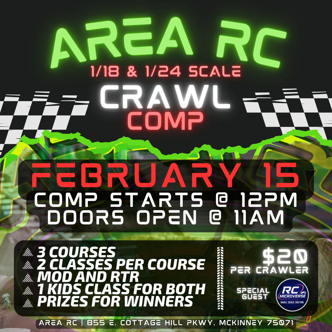 Area RC 1/18 & 1/24 Scale Crawl Comp