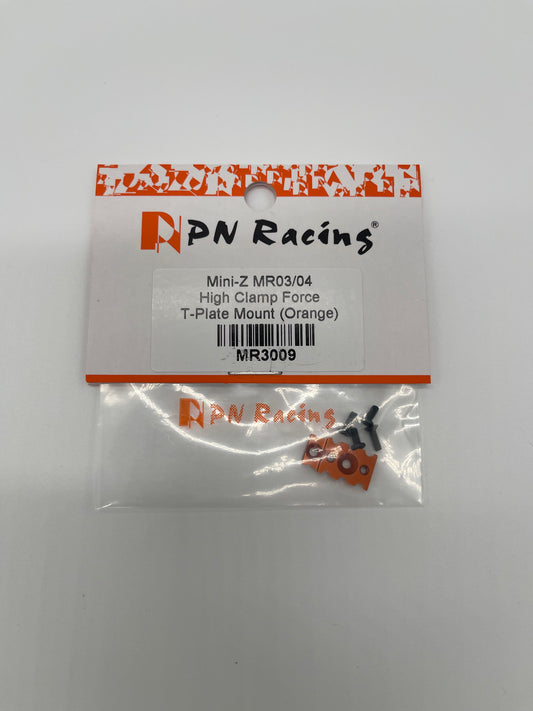 PN Racing Mini-Z MR03/MR04 High Clamp Force T-Plate Mount (Orange)