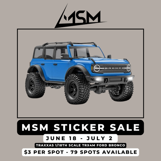 June Sticker Sale TRX4M Ford Bronco