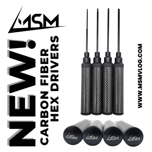 MSM Black Carbon Fiber Hex Drivers