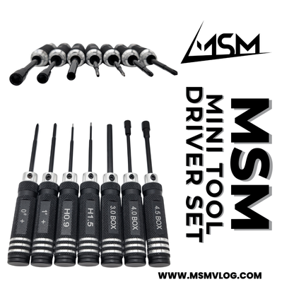 MSM Mini Tool Set for Mini-Z and 1RC Cars