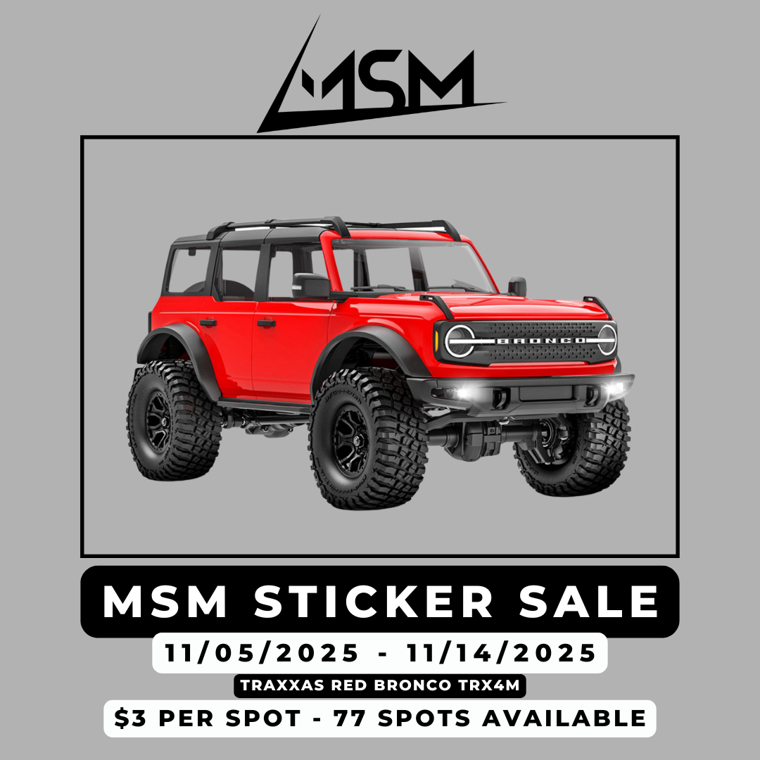 Sticker Sale - November Red Bronco TRX4M
