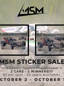 October Two Cars, Two Winners Sticker Sale