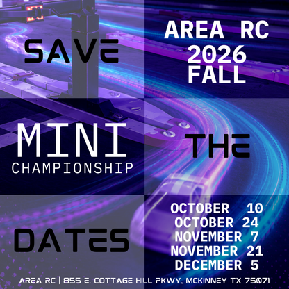 Area RC Mini Z Fall Championship Race Series - Round 1 - October 10 @ 2pm