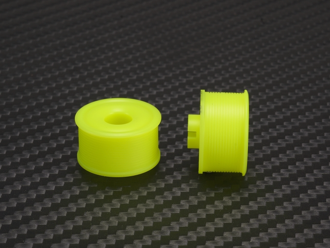 PN Racing Mini-Z 2WD Machine Delrin Cut Yellow Formula 11x20mm Flanged Wheel R3