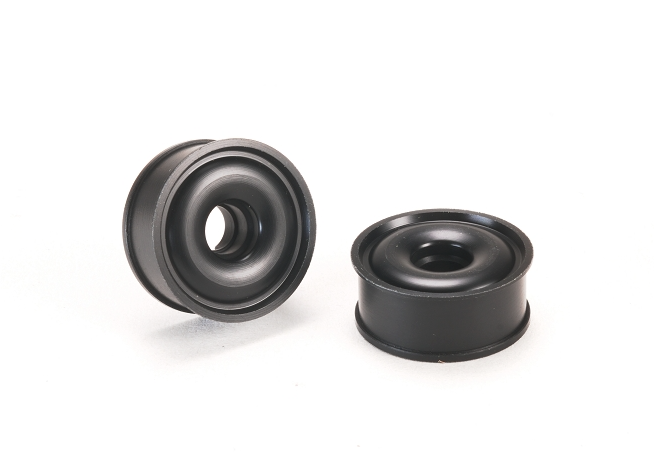 PN Racing Mini-Z 2WD Machine Delrin Cut Black Formula 8.5x20mm Flanged Wheel F0