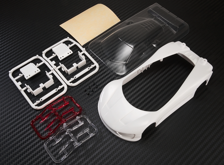 PN Racing Mini-Z Concept C9 ABS Car Body Kit White