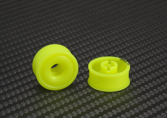 PN Racing Mini-Z 2WD Machine Delrin Cut Yellow Formula 8.5x20mm Flanged Wheel F1
