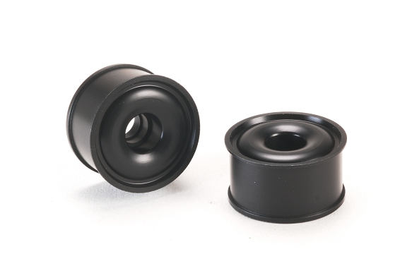 PN Racing Mini-Z 2WD Machine Cut Nylon FG Black Formula 11x20mm Flanged Wheel R1
