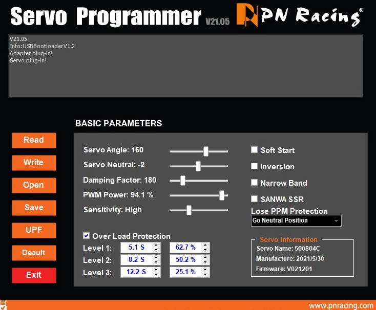 PN Racing USB Programmer for Anima V3 V4 Servo and V4 Micro Servo Board
