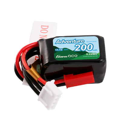Gens ace 200mAh 3S 11.1V 30C Lipo Battery Pack with JST Plug