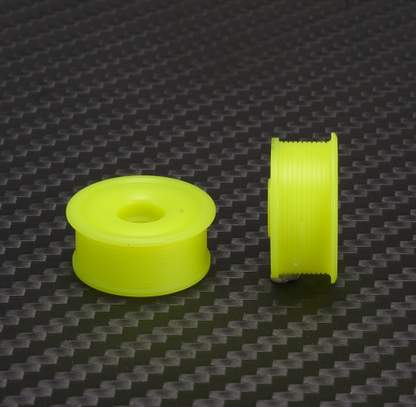 PN Racing Mini-Z 2WD Machine Delrin Cut Yellow Formula 8.5x19mm Flanged Wheel F05