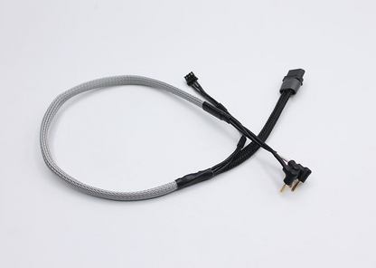 RRE017 Reflex Racing 2mm Bullet Plug Charging Cable - Gray