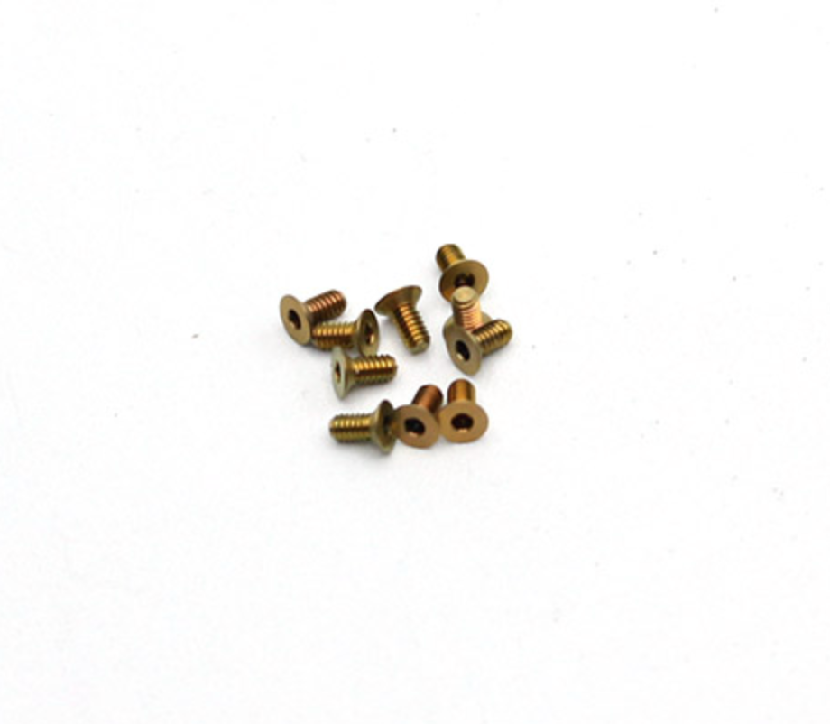 RX28A-72 Reflex Racing Titanium M2x4 CS Screws (10pcs)