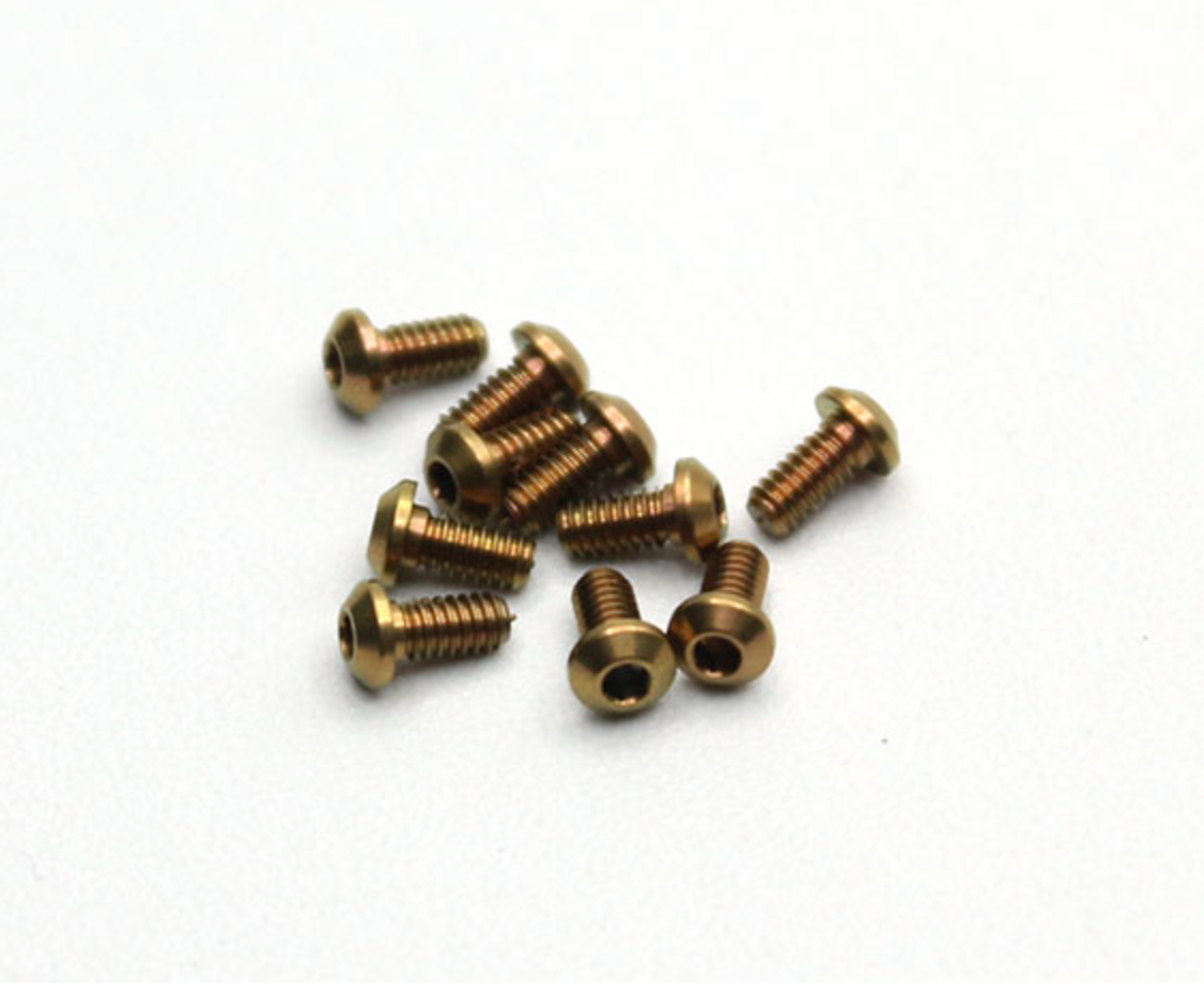 RX28A-74 Reflex Racing Titanium M2x4 BH Screws (10pcs)